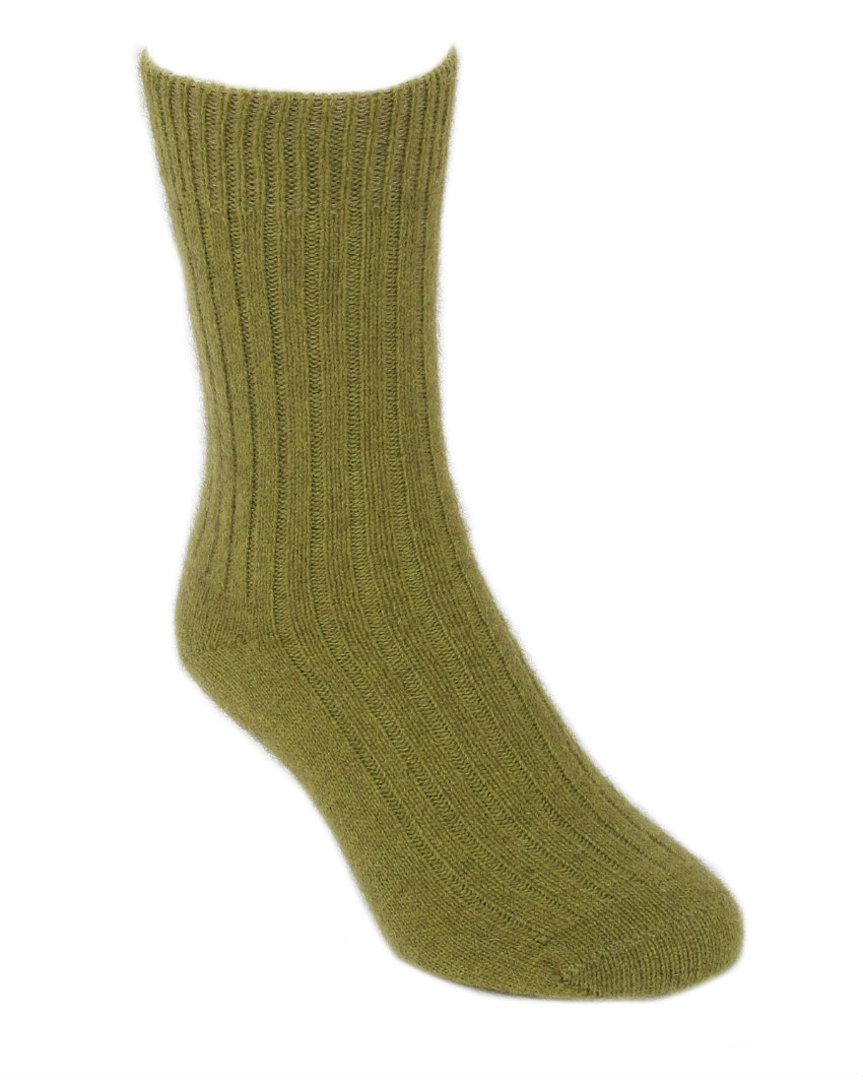 Lothlorian Socks,Unisex,possum,merino,plain Socks, Socks, Rib