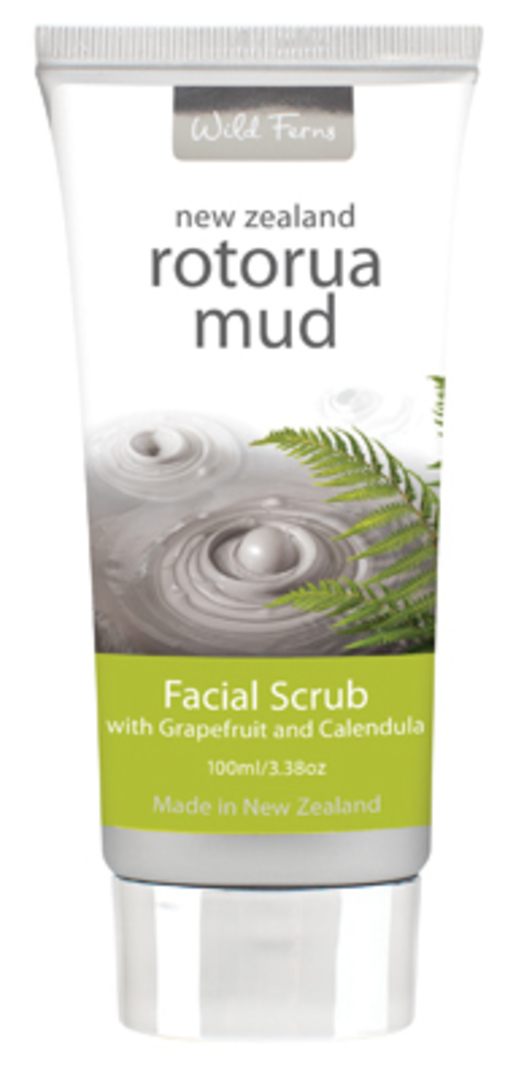 Wild Ferns Rotorua Mud Facial Scrub with Grapefruit & Calendula image 0