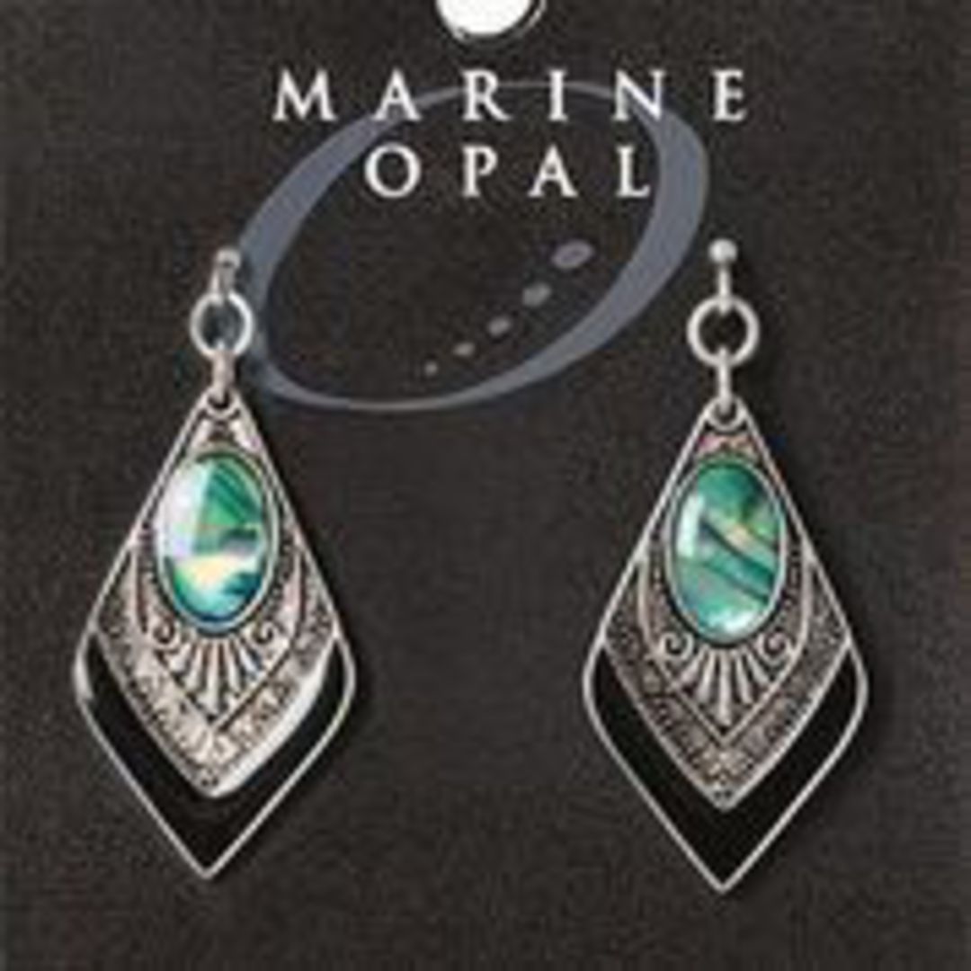 MOE119 - Marine Opal Drop Earrings image 0