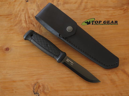 Mora Morakniv Garberg Black Carbon Plain Edge Fixed Blade Knife Leather  13100
