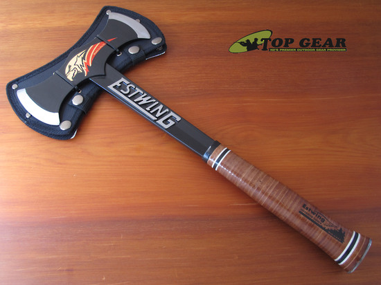Estwing Black Eagle Tomahawk Axe Leather Handle for sale online