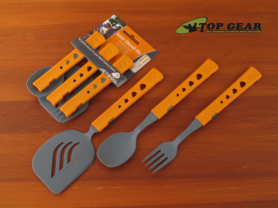 Jetboil JetSet Utensil Kit telescopic backpacking cooking Fork Spoon Spatula 