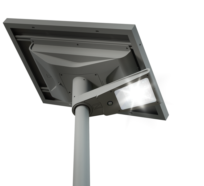 LEDSOLAR-COMBI1 kits | 20W Solar Streetlight with or without 5m Pole image 0