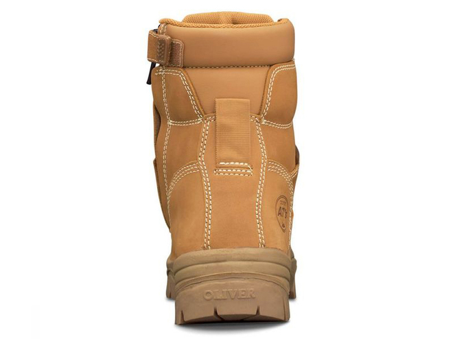 Oliver AT 45-632Z Lace Up Zip Side Safety Boot, Wheat image 3