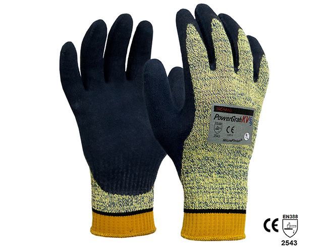 Powergrab Kevlar Latex Dip Gloves image 0