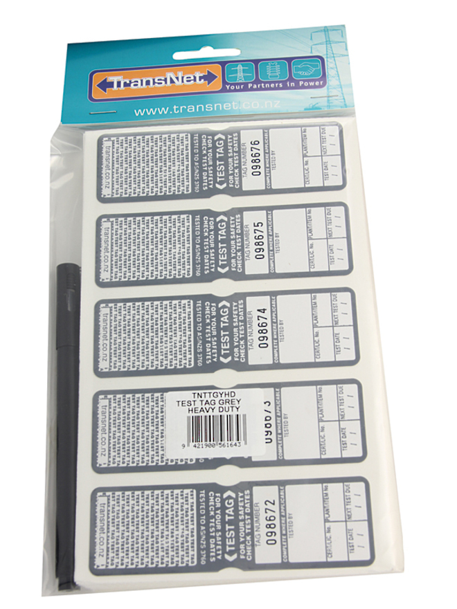 APPLIANCE TEST TAGS LABELS INCLUDES FREE CUSTOMISING 250 PVC ELECTRICAL 