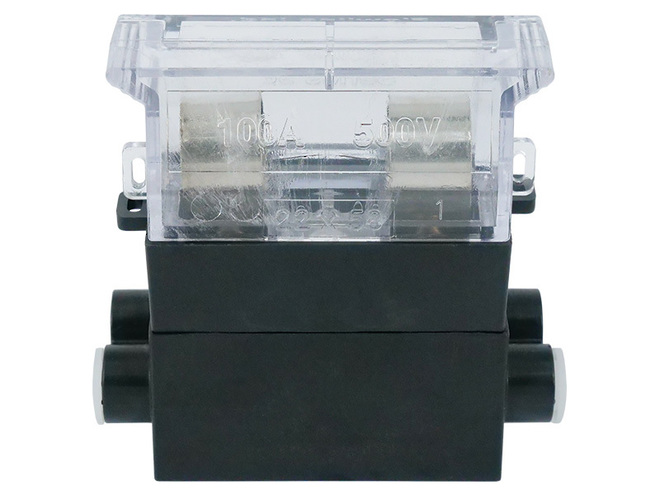 Fuse Carrier 100A, Double Entry Clear Top image 1