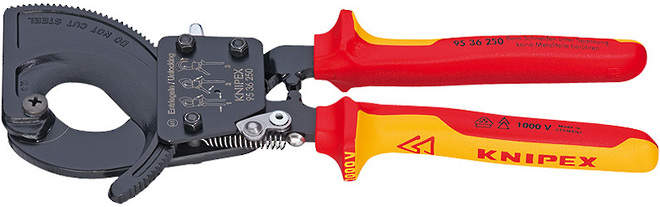 Insulated Ratchet Cable Cutters image 0