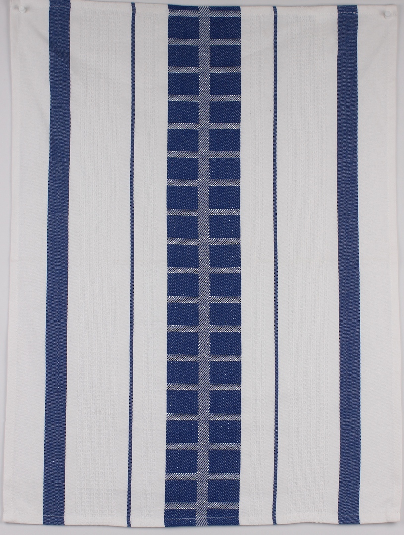Cubix tea towel blue. Code: TT-CUB/BLU image 0