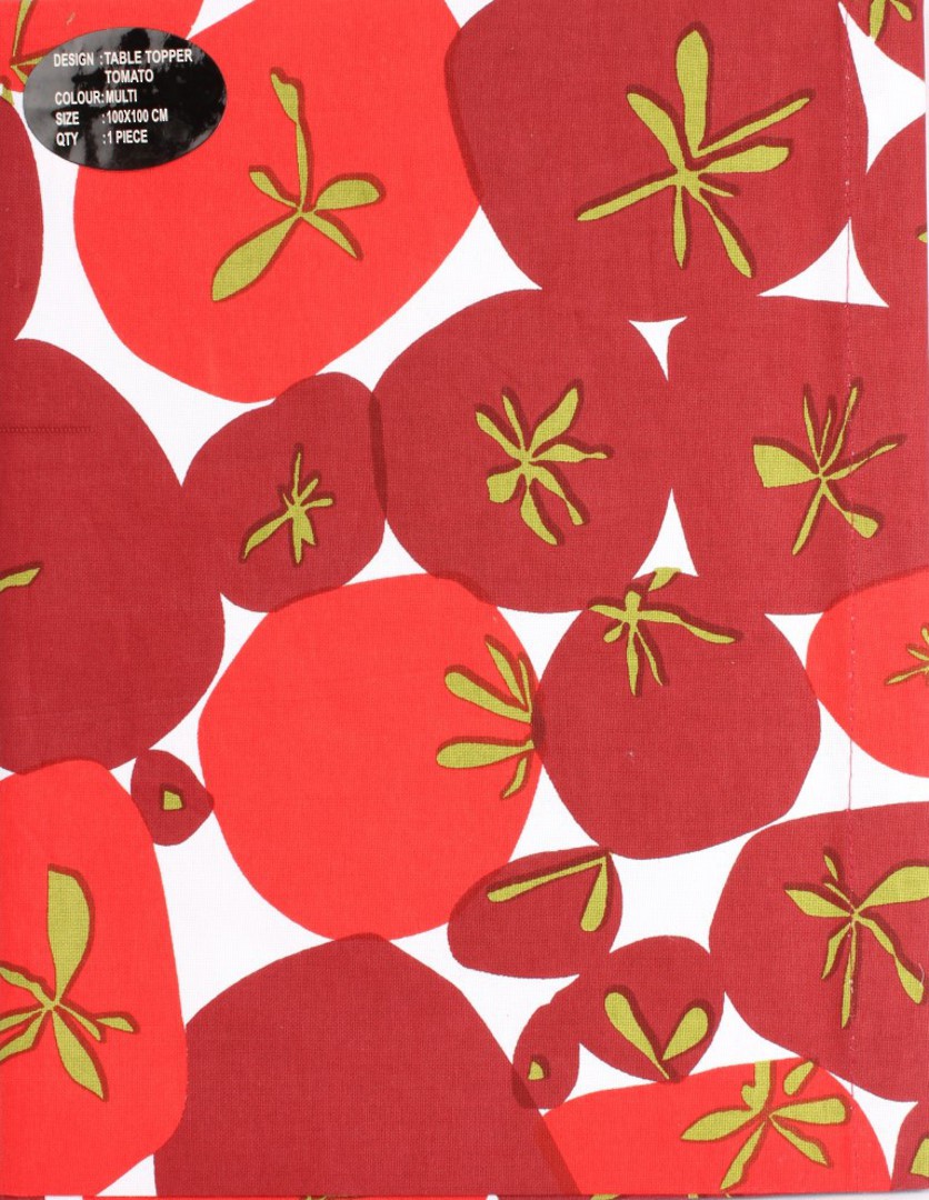 Table Topper Tomato 100x100cm code: TC-TOM/100 CLEARANCE image 0