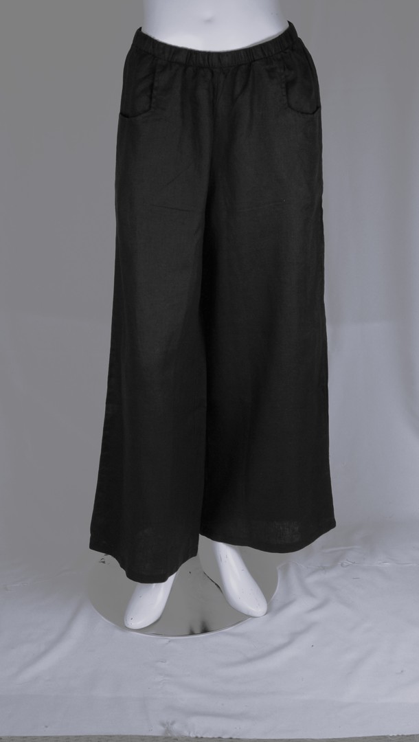 Alice & Lily linen pants black S,M,L,XL STYLE : AL/508BLK image 0