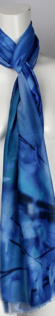 Alice & Lily printed  scarf teal Style : SC/4569/TEAL image 0
