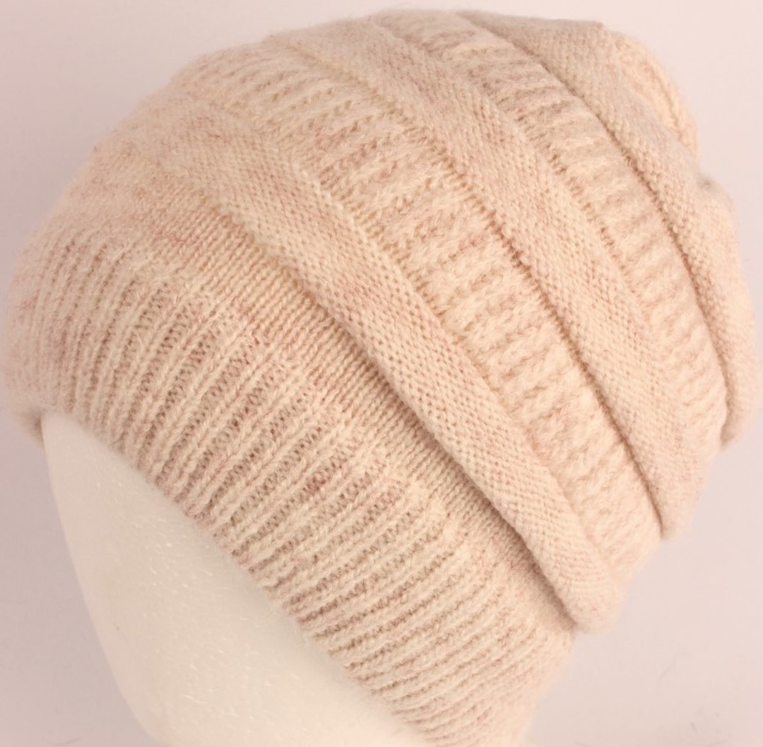 Headstart pull-on knit beanie beige Style : HS/4557 image 0