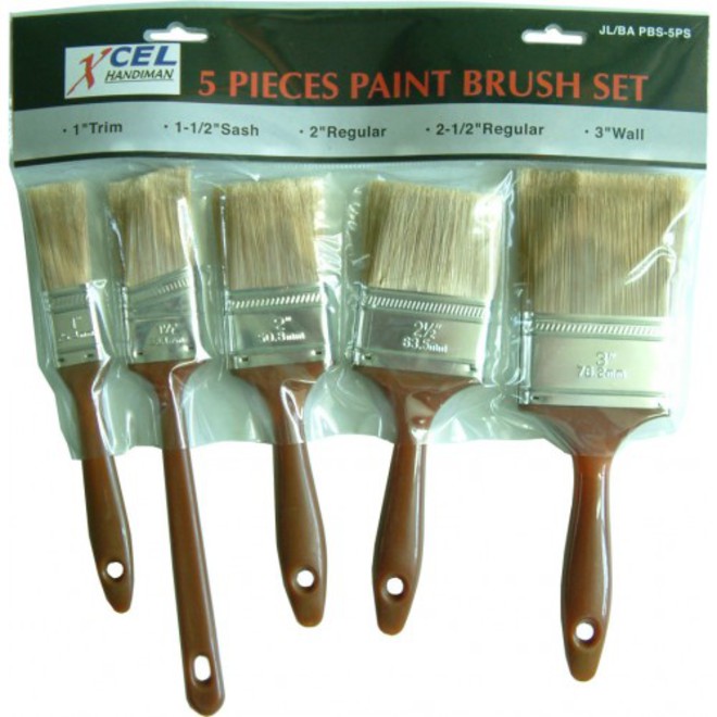 5Pce Paint Brush Set image 0