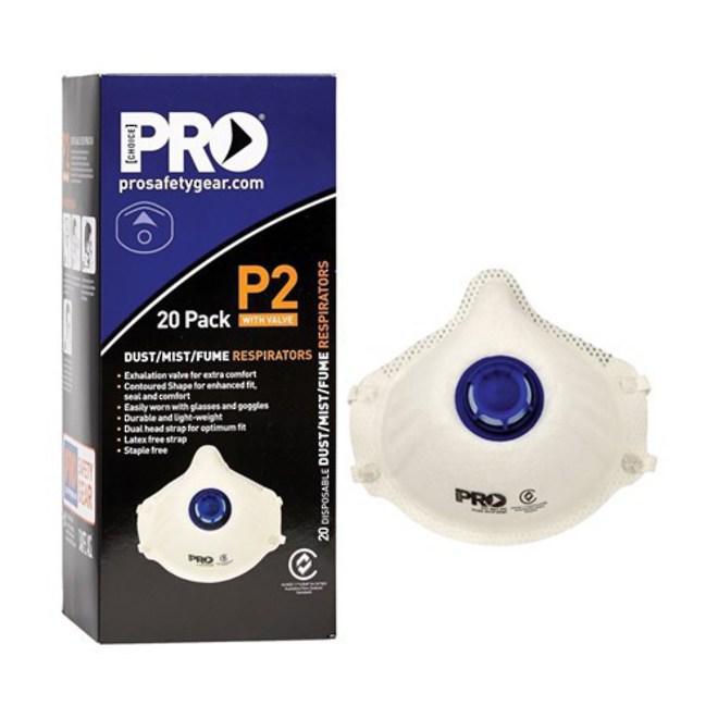 PC321-20 Dust Masks P2+Valve / 20 Pack image 2