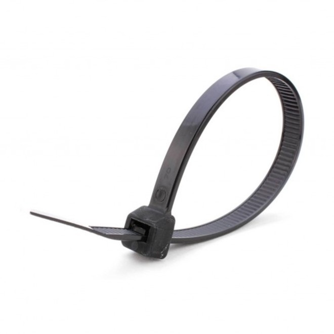102mm Black Cable Ties (100) image 0