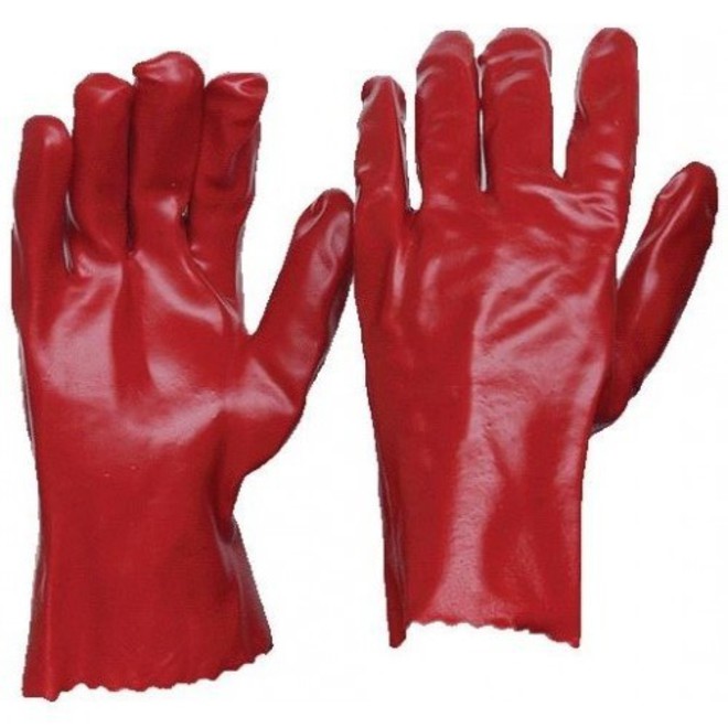 270mm Red PVC Gloves image 0