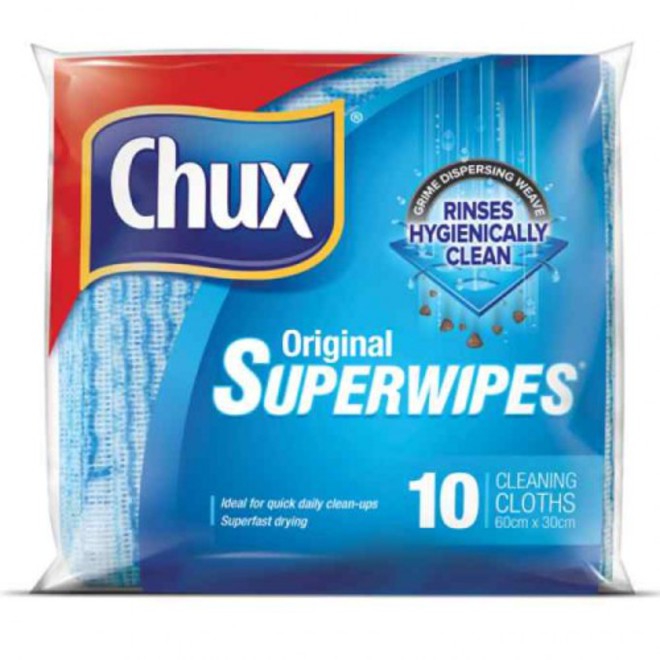 Chux Reg Super Wipes (10) pk image 0