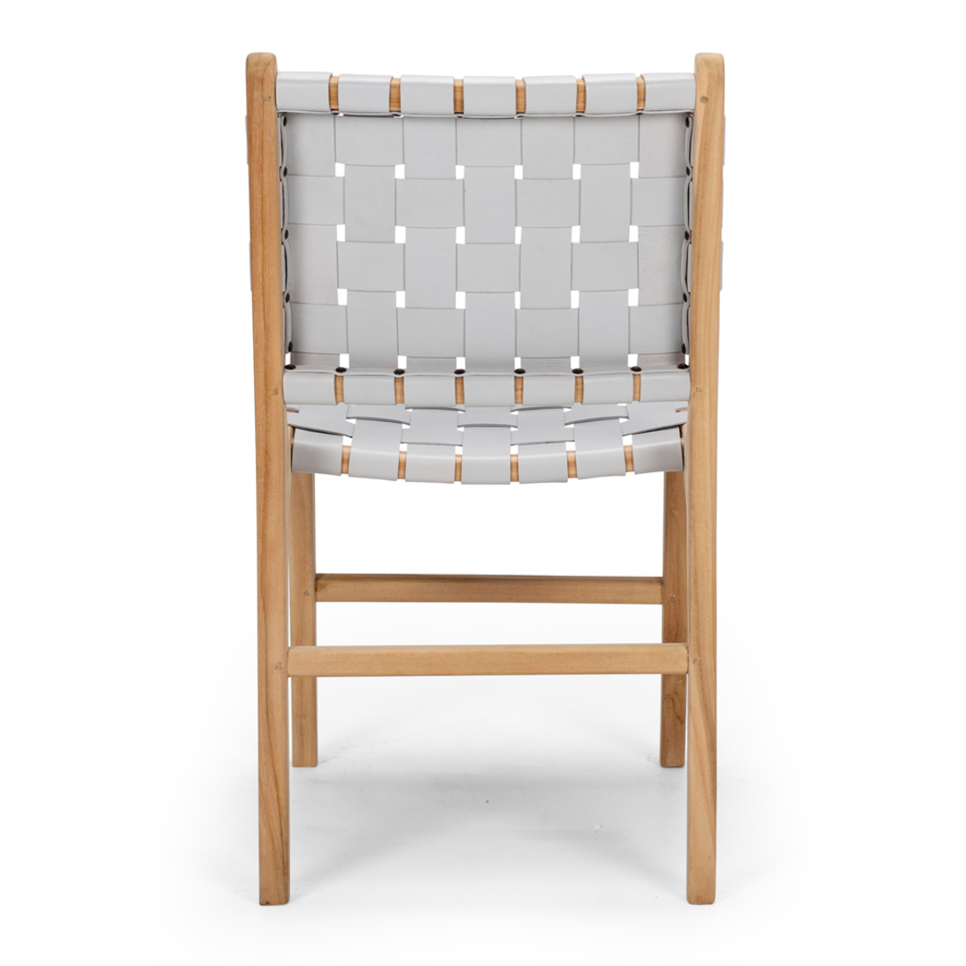 Indo Woven Dining Chair Duck Egg image 2