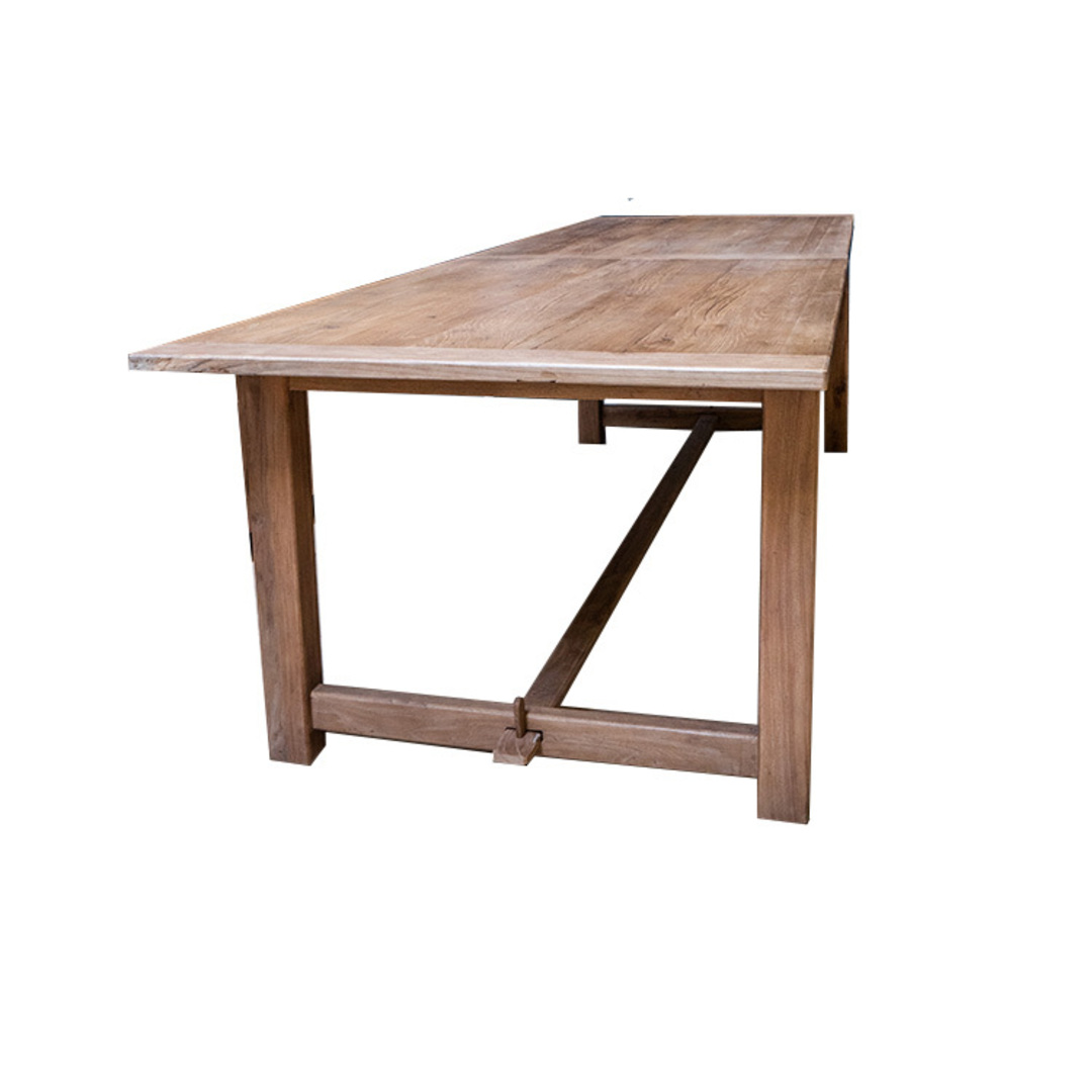 Farmhouse Dining Table Reclaimed Elm 2.4 Metres image 1
