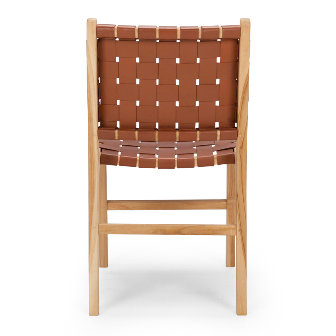 Indo Woven Dining Chair Tan image 3
