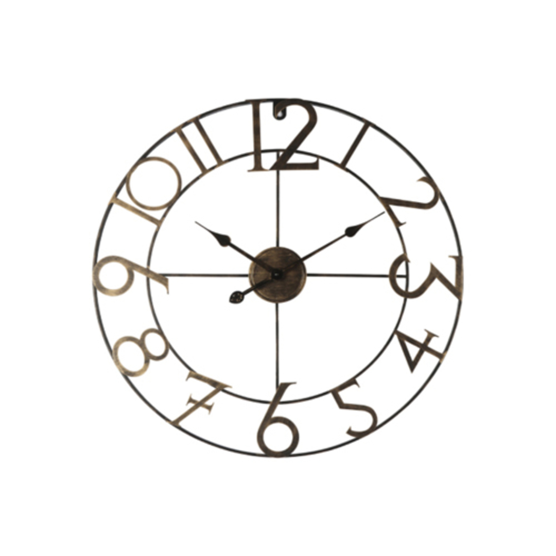 William Iron Wall Clock Clocks Decor Lighting Urbano Interiors