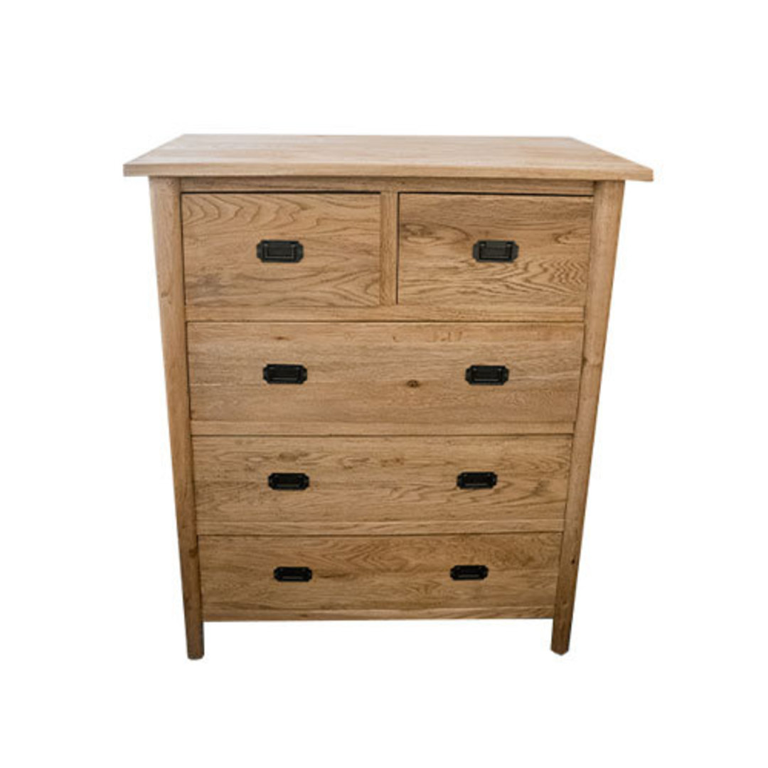 American Oak 2 Over 3 Chest image 0