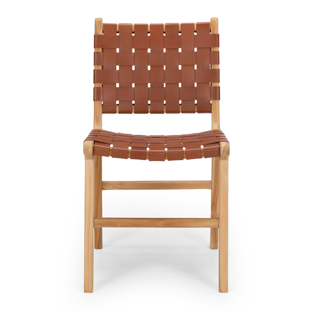 Indo Woven Dining Chair Tan image 6