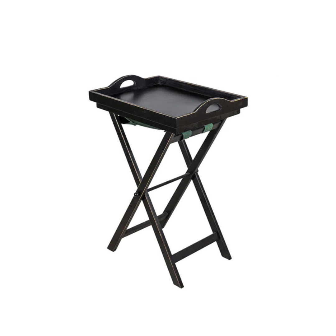 Black Wooden Tray Table image 0