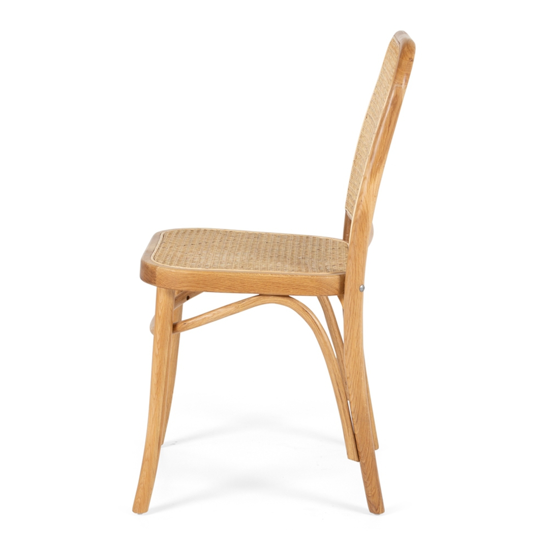 Matai Oak Dining Chair Rattan Seat Natural image 1