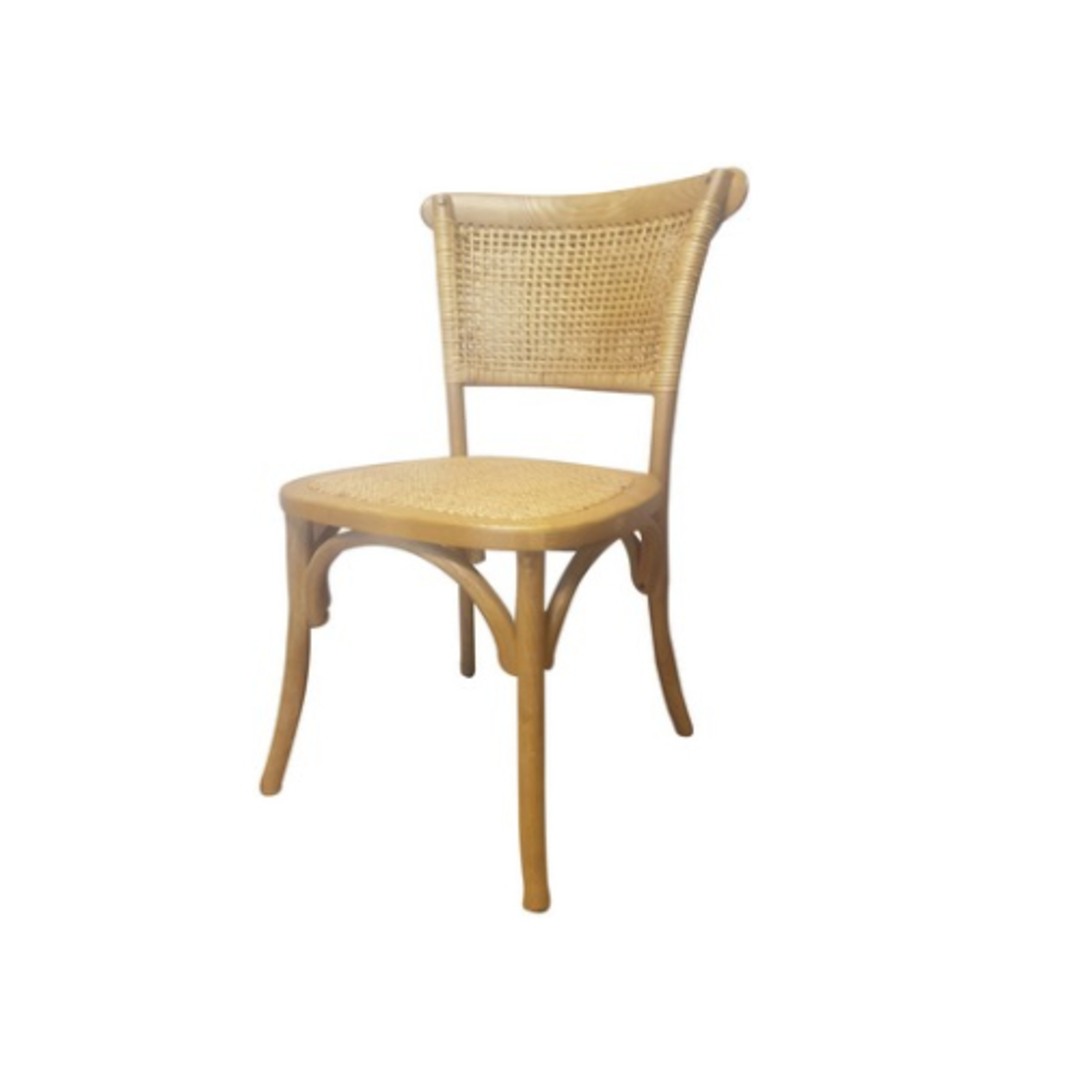 Rattan Weave Dining Chair Oak - Dining Chairs - Dining - Urbano Interiors
