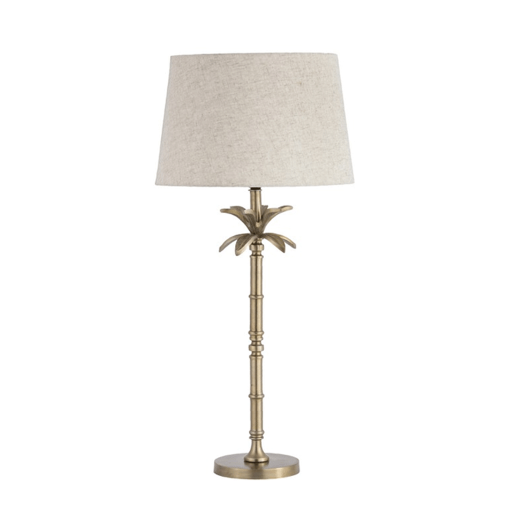 Table Lamp With Shade - Natural Linen image 0