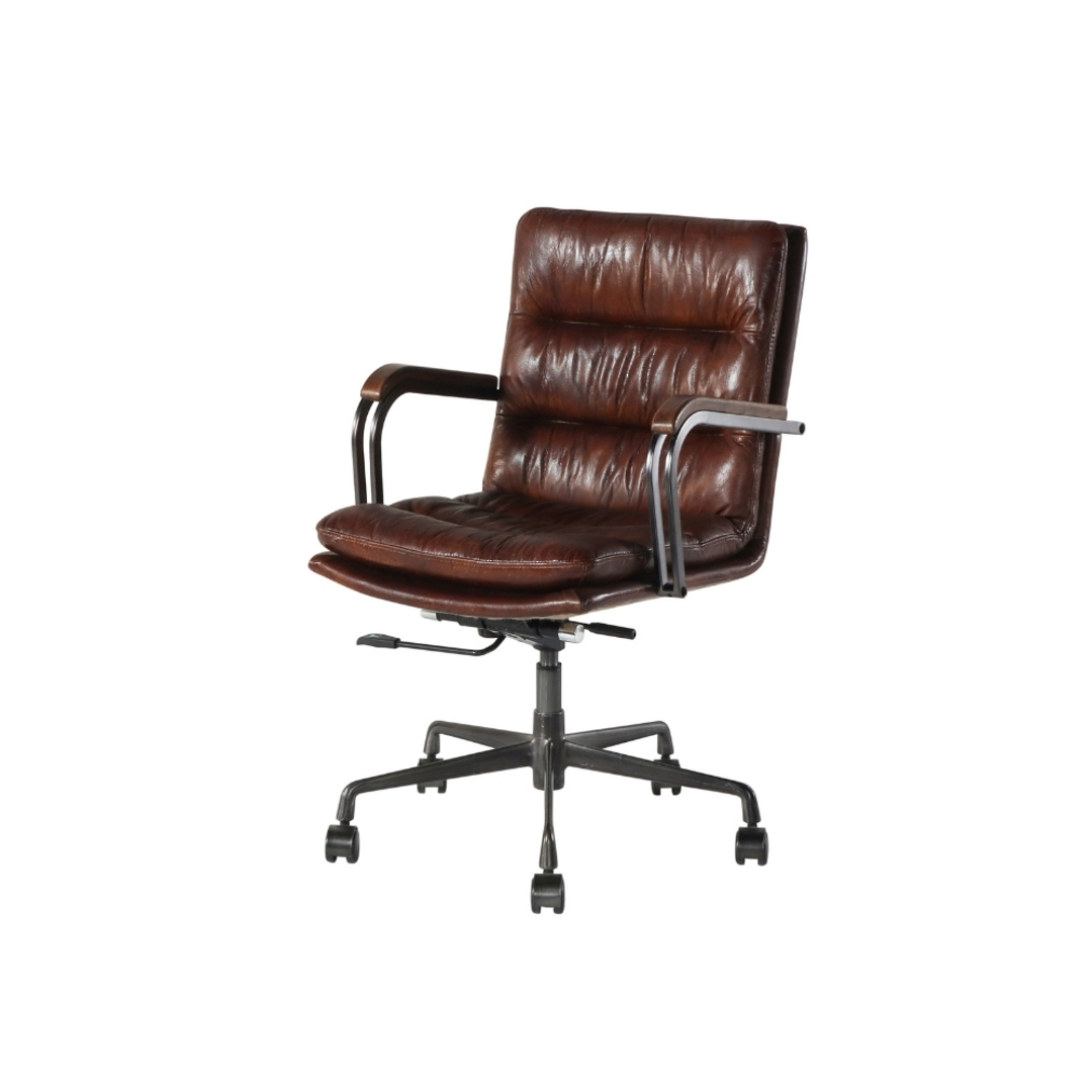 Newcastle Vintage Leather Office Chair | Urbano Interiors