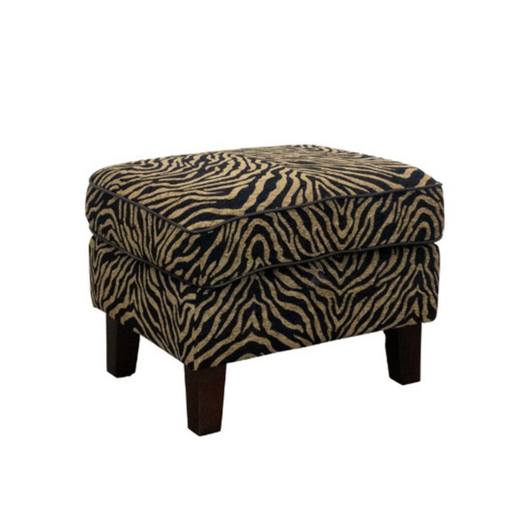 zebra chair and ottoman