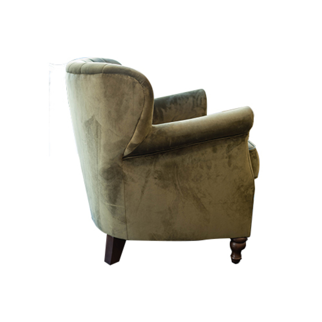 A&J Percy Chair Velvet Plush - Green image 4