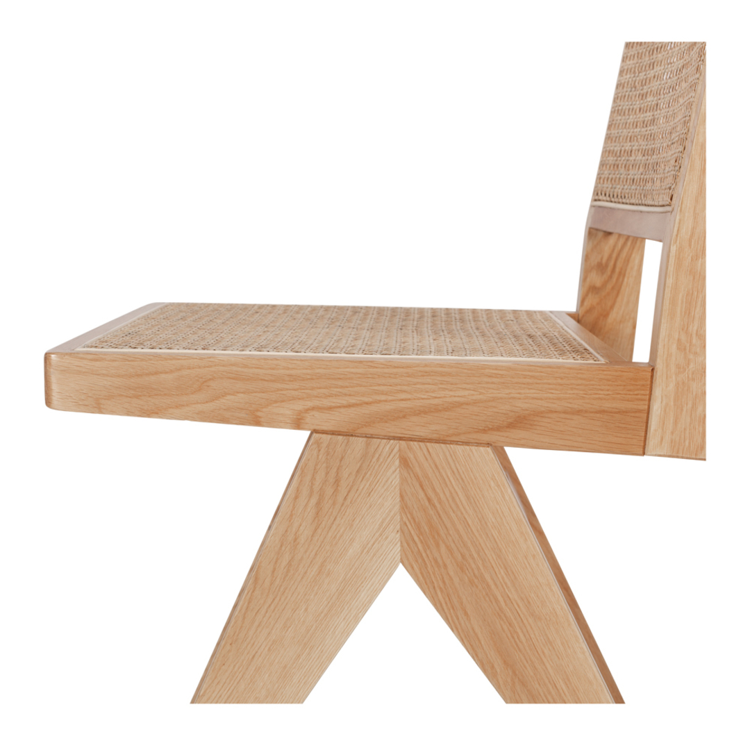 Palma Dining Chair Natural Oak Rattan Seat image 6