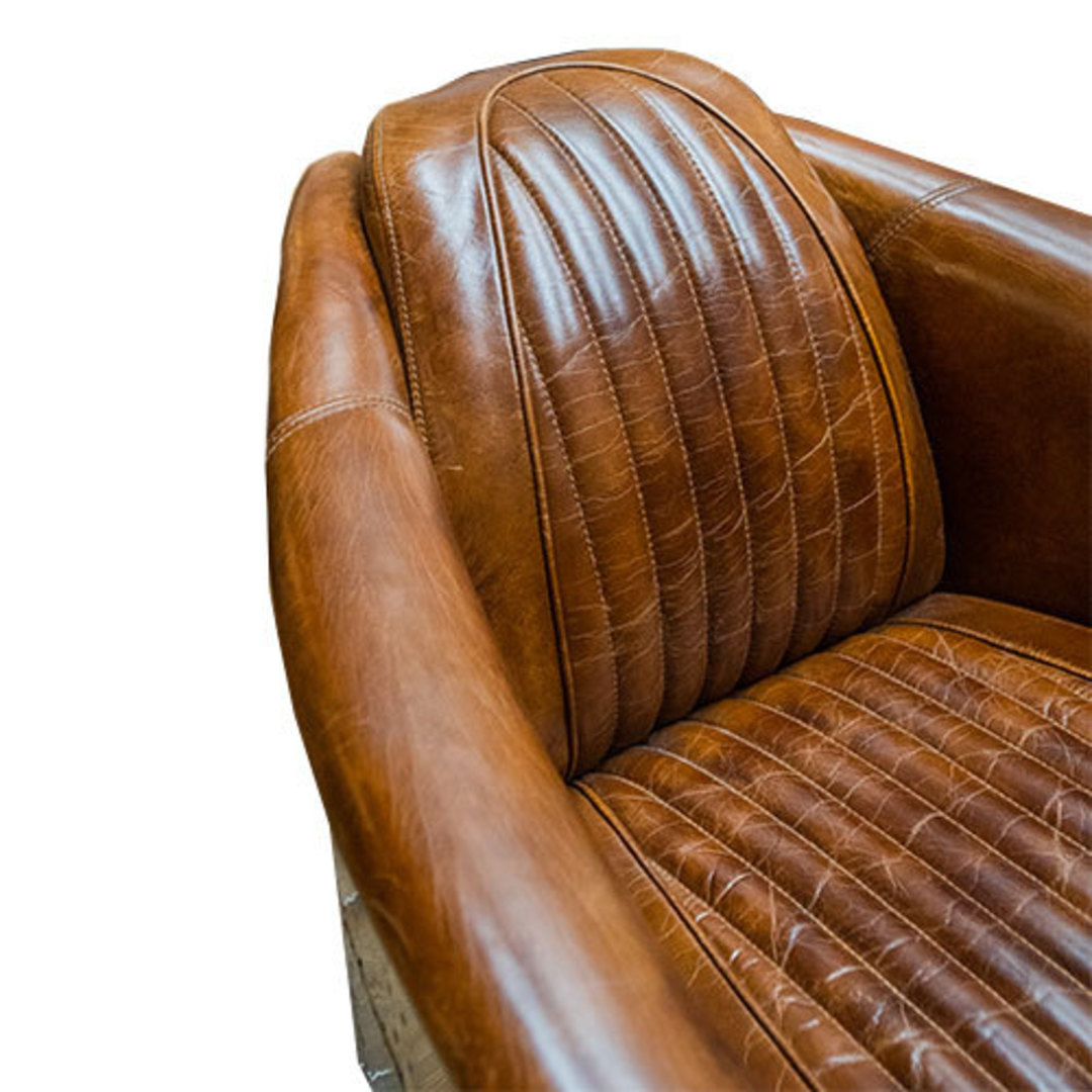 Mustang Aged Full Grain Leather Chair image 3