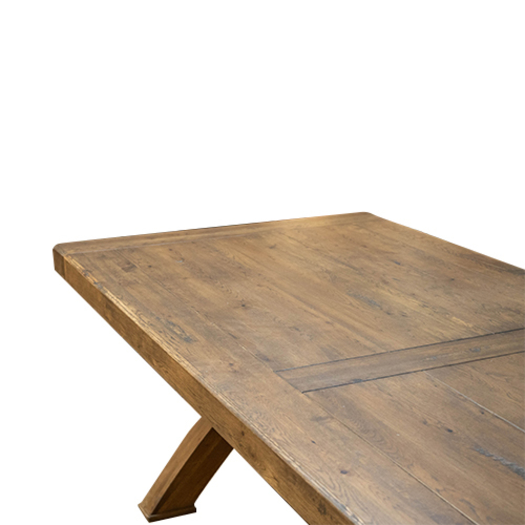 Chateau Dining Table Antique Dark Oak 2.6m image 3