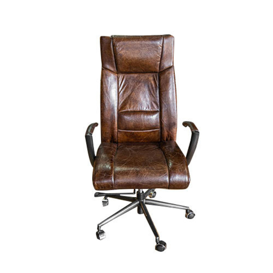 Washington High Back Leather Recliner Office Chair image 1