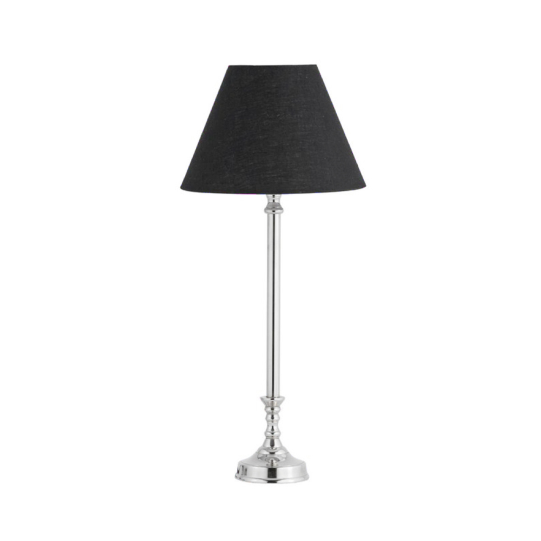 Tiffany Table Lamp with Black Shade image 0