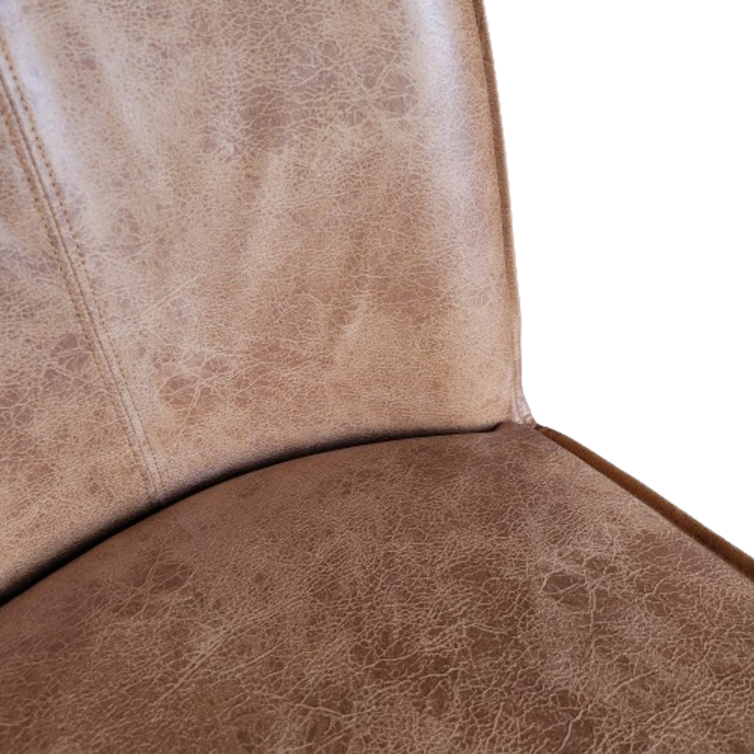 Belfort Oak & Leather Dining Chair image 4