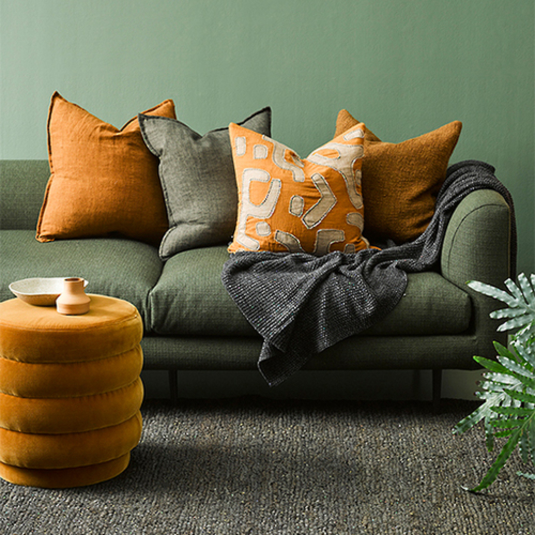 Cassia  Moss Cushion image 1