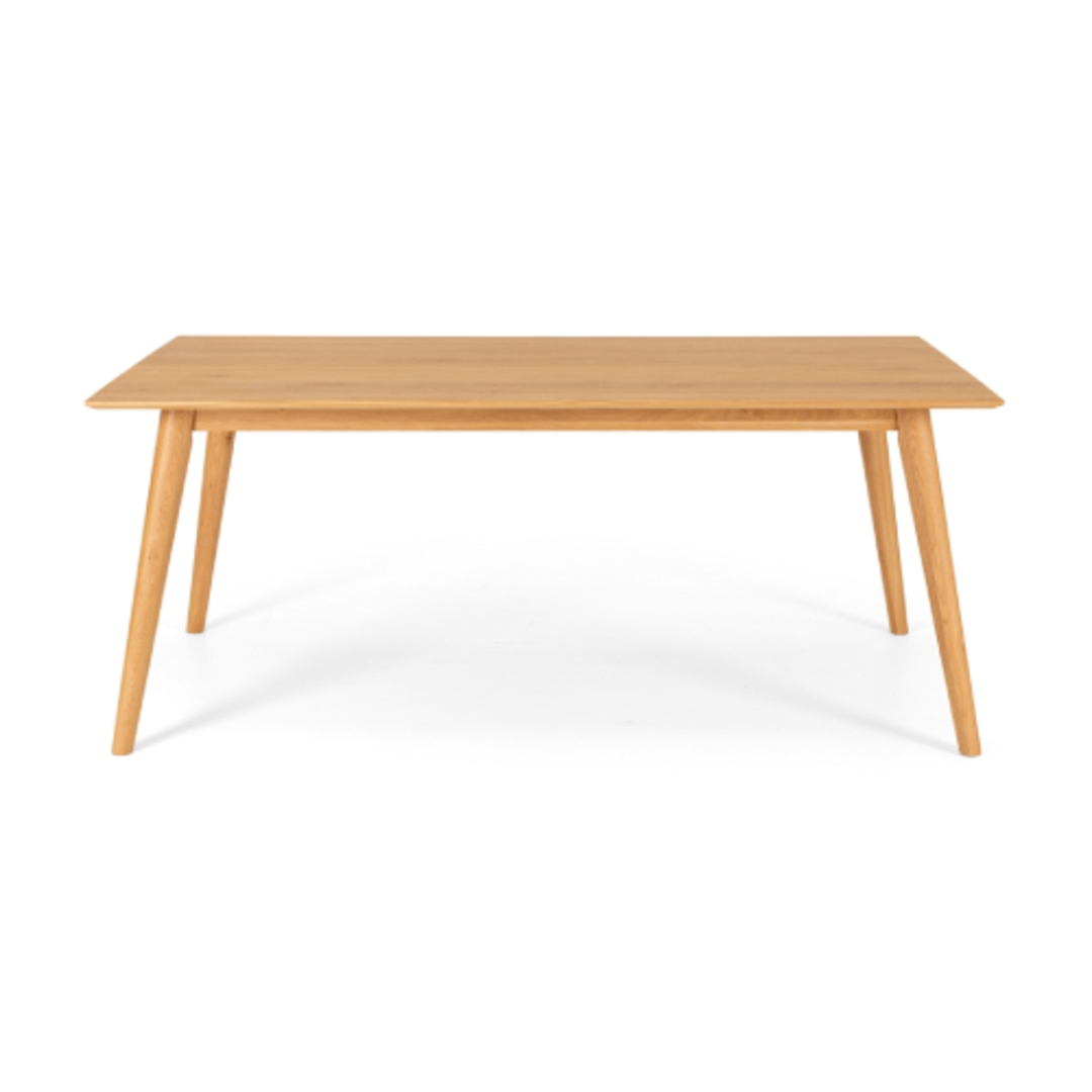 Nordik Dining Table 1.9m + Kaiwaka Chairs + Bench Seat Set image 1