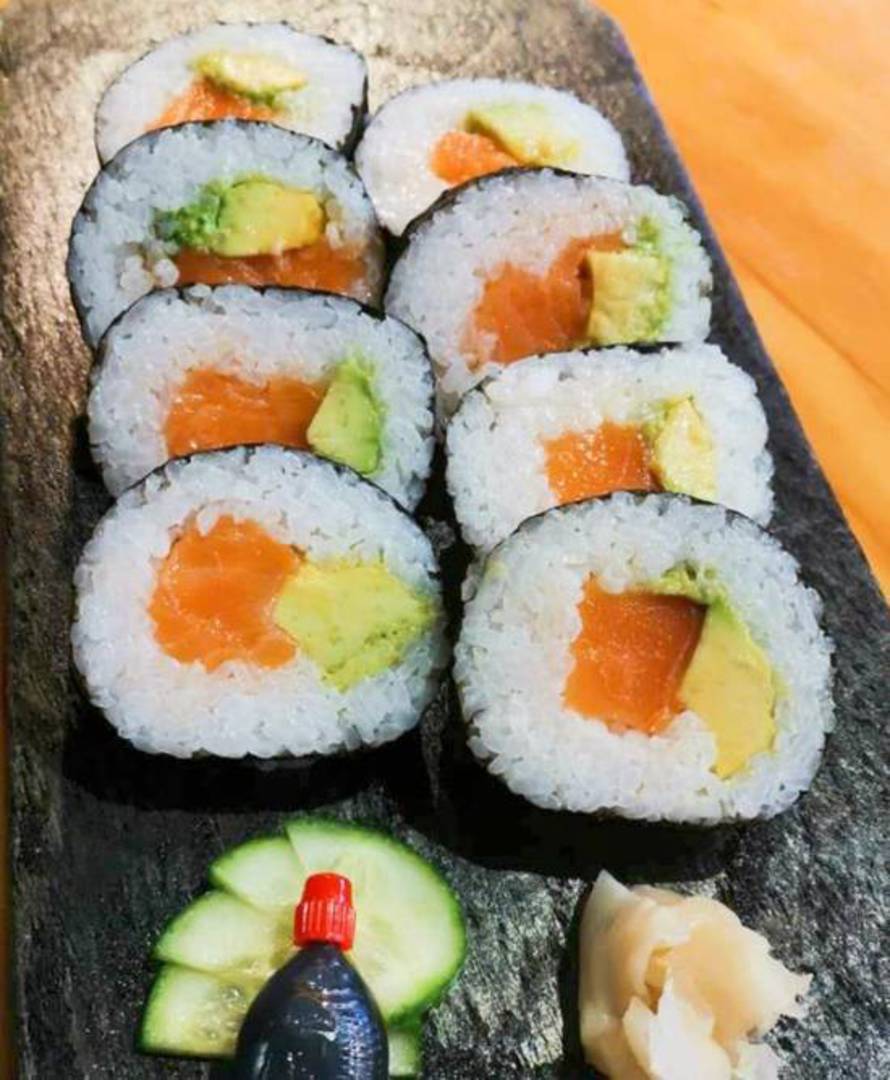 10 pc Salmon Avocado - Sushi - U Sushi Ellerslie