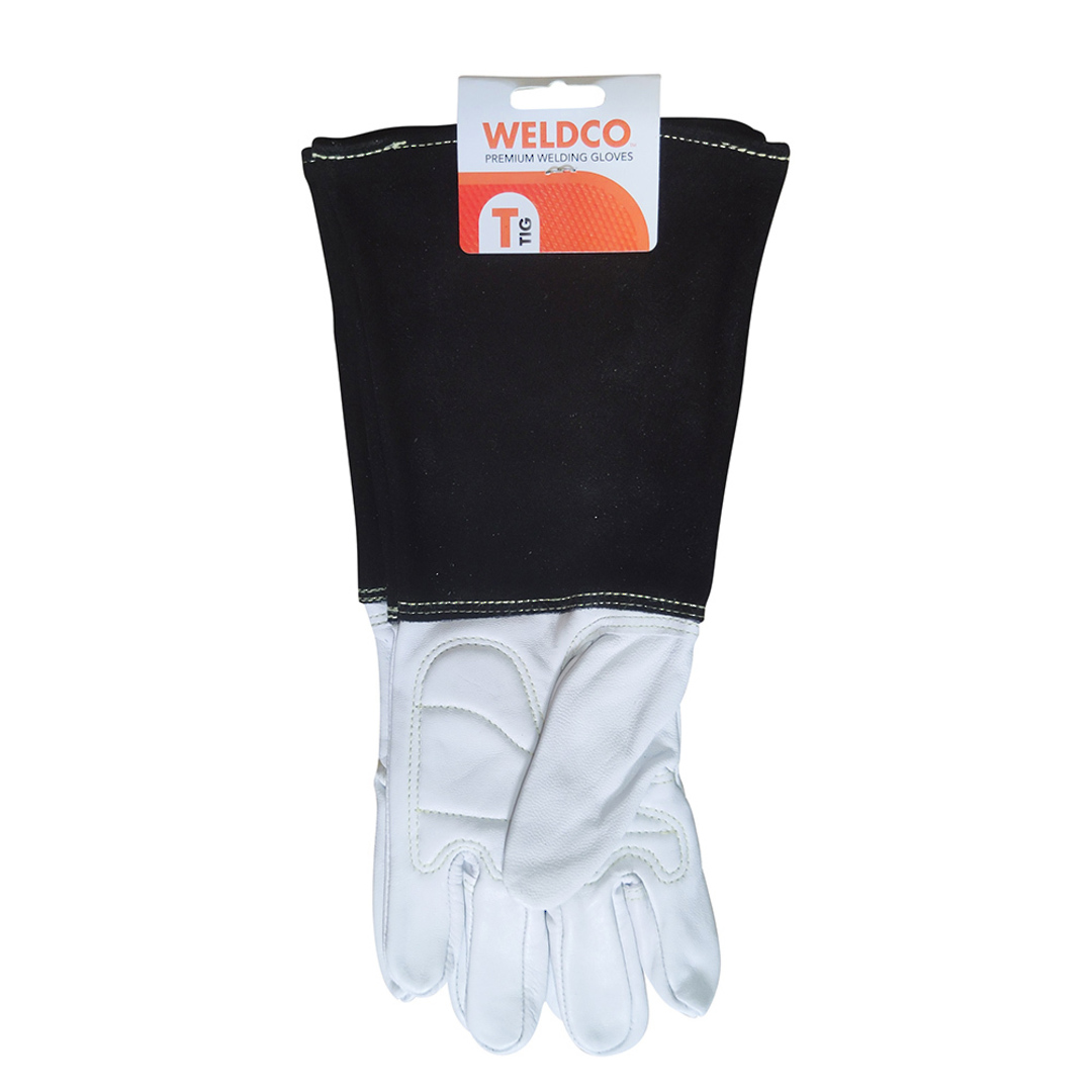 Weldco Premium TIG Welding Gloves – White/Black image 0