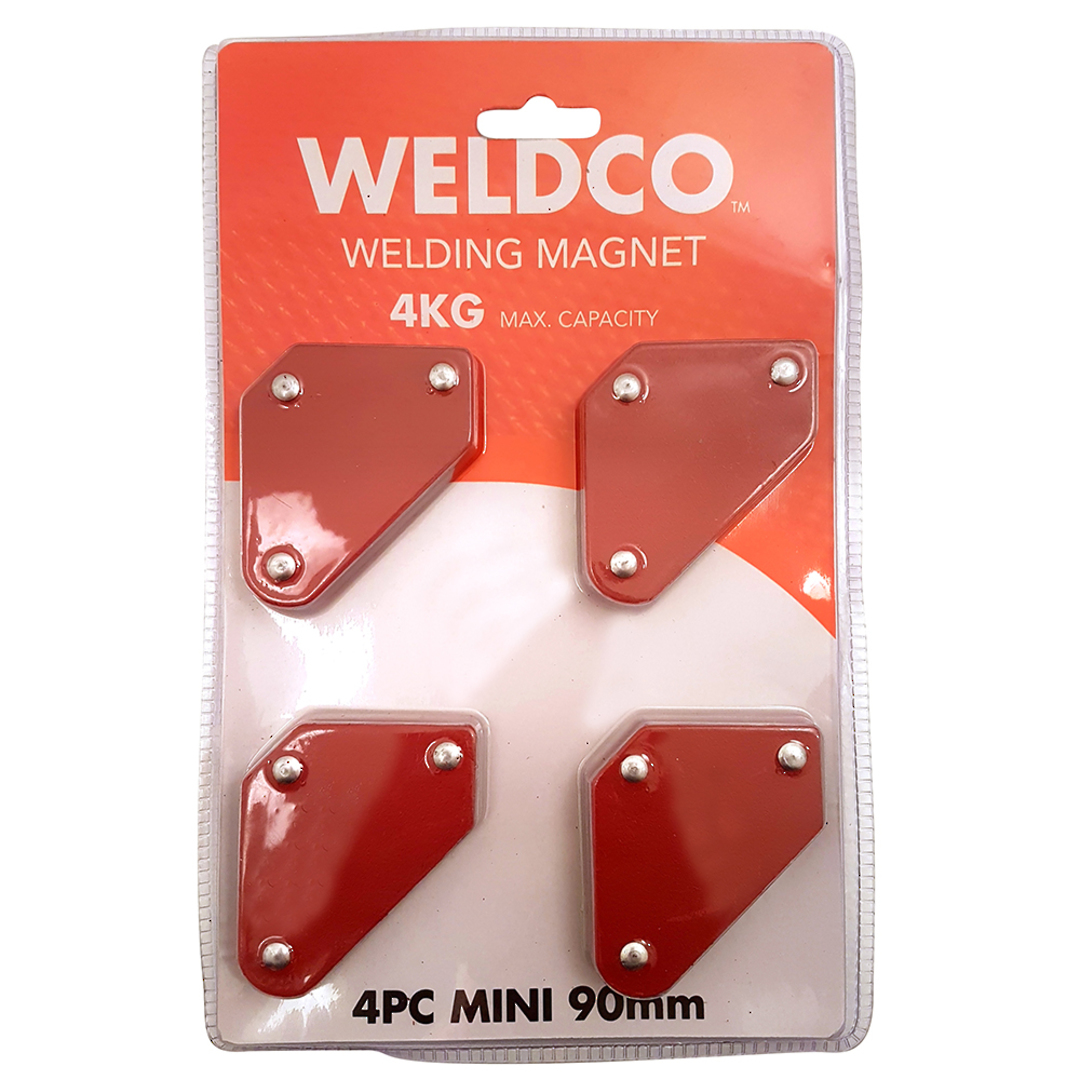 Weldco Welding Magnets 4pc 90mm Mini image 0