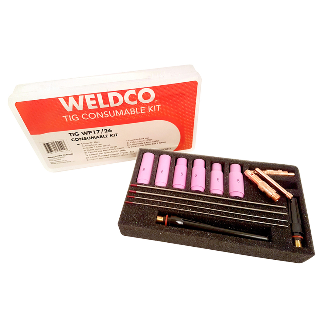 Weldco TIG Torch Consumable Kit – TIG WP17/26 image 0