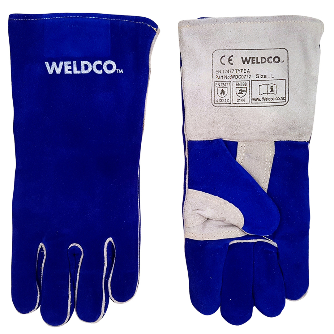 Weldco Premium Welding Gloves – BLUE image 0
