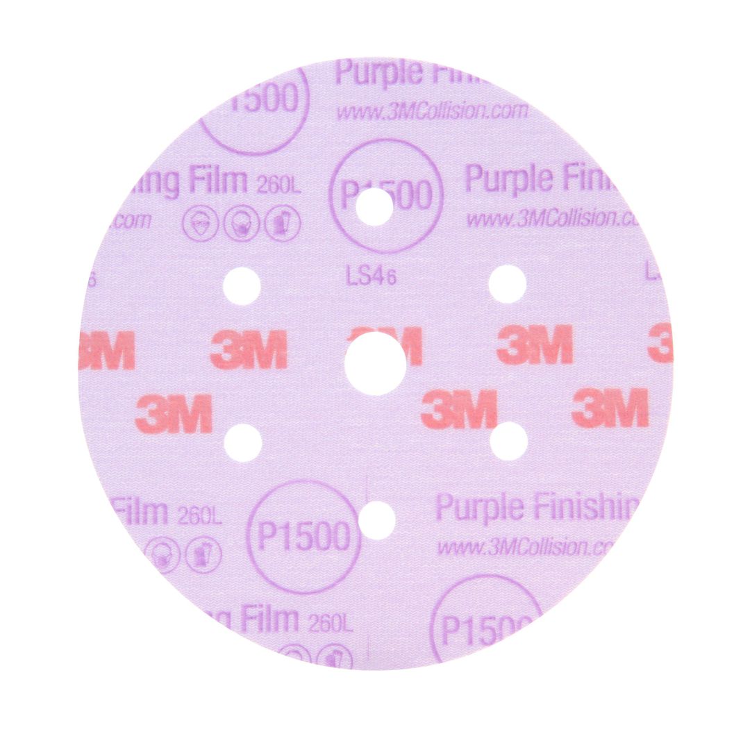 3M 150mm Purple Finishing Film Disc P1500 image 0