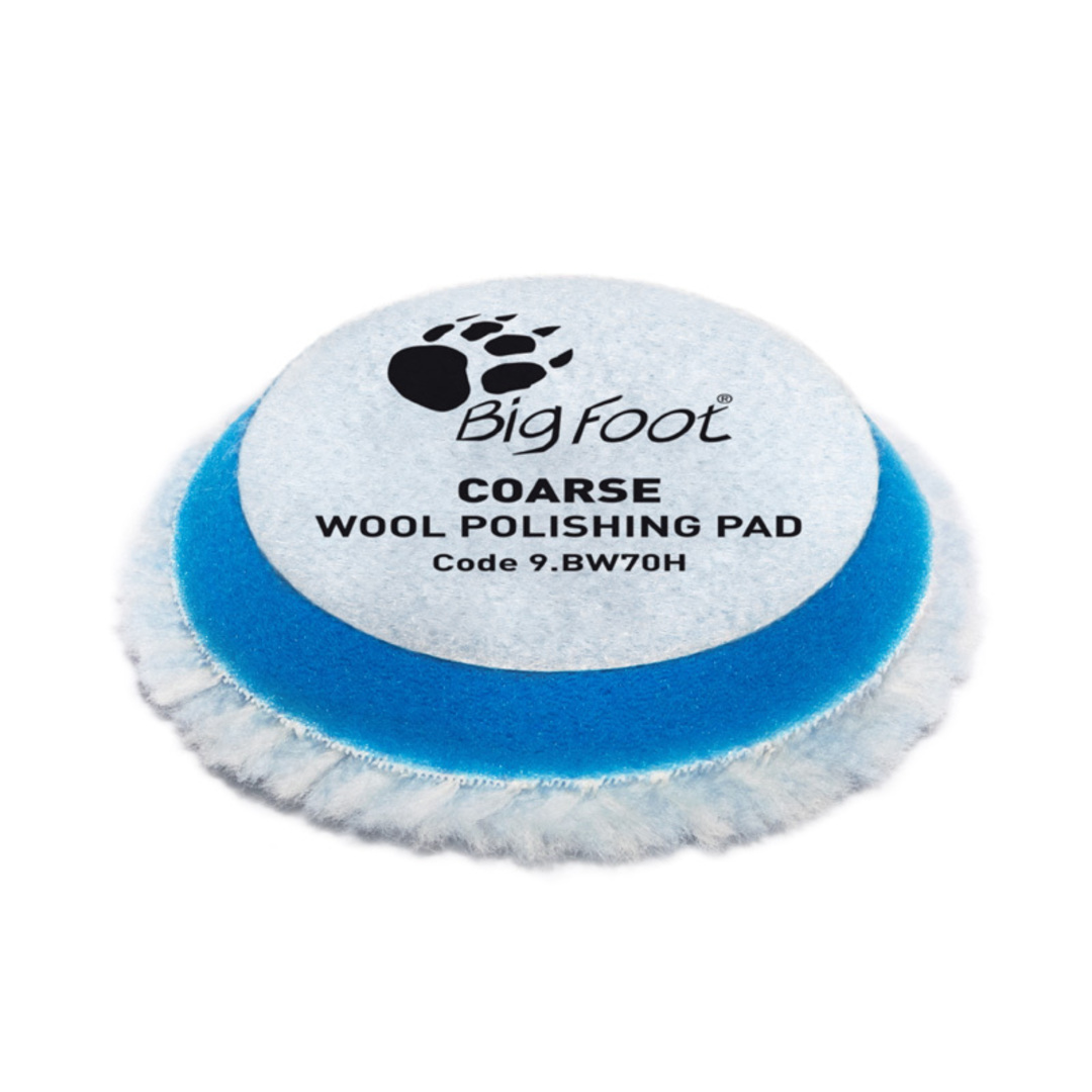 RUPES BigFoot 50/65mm Wool Polishing Pads Coarse Pack of 4 image 0
